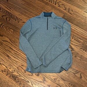 Under Armour Blue Heather Quarter-Zip Pullover